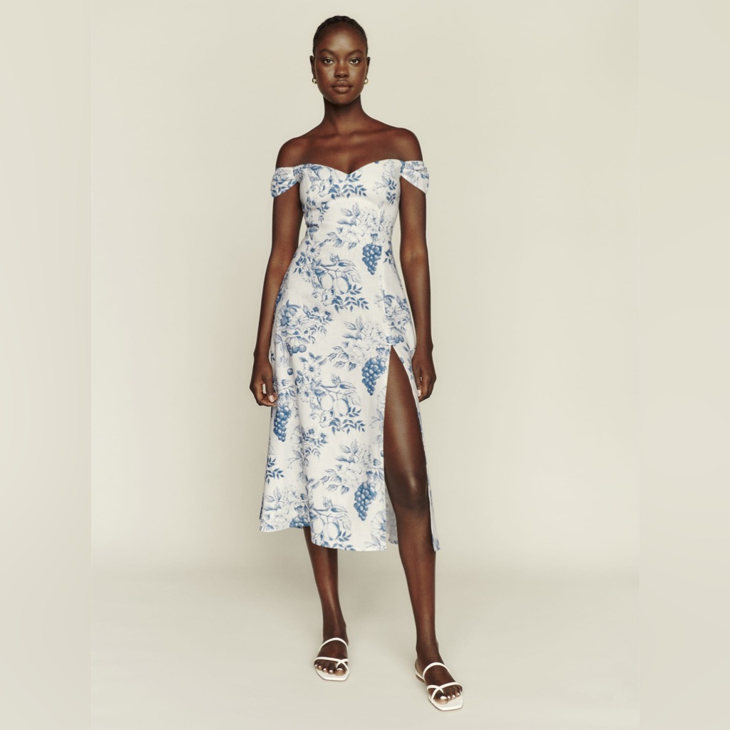 Reformation Bridgton Dress Size: 6 Color: Corsica